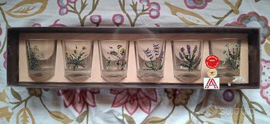 Bicchierini liquore dipinti a mano