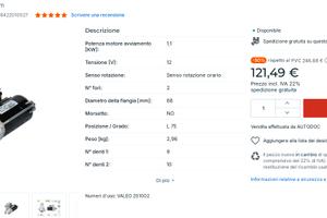 motorino avviamento valeo opel , ECC  A34931 A