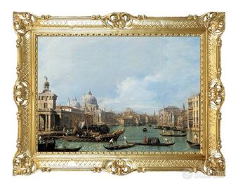 STAMPA CANAL GRANDE DI CANALETTO CORNICE CM 86X67