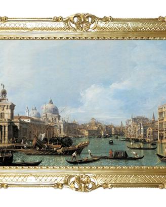 STAMPA CANAL GRANDE DI CANALETTO CORNICE CM 86X67