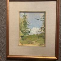 Olio su cartoncino di Gianni Cavani