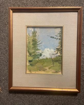 Olio su cartoncino di Gianni Cavani