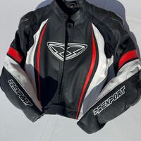 Giubbino Pelle Moto Racing Prexport Misano