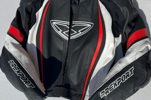 Giubbino Pelle Moto Racing Prexport Misano