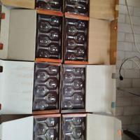 Servizio completo bicchieri cristallo di bohemia