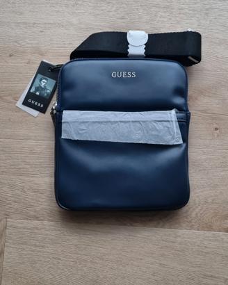 Guess borsa a tracolla blu uomo