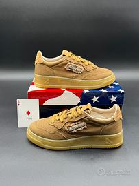 Autry medalist low in camoscio marrone e beige 37
