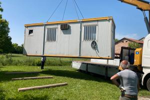 Box container con stanza wc