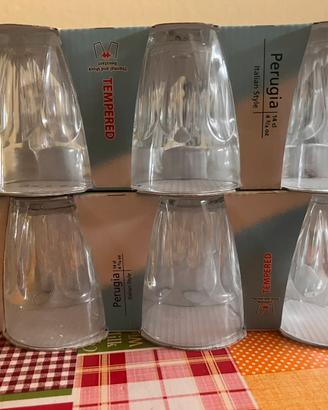 Bicchieri vetro temperato