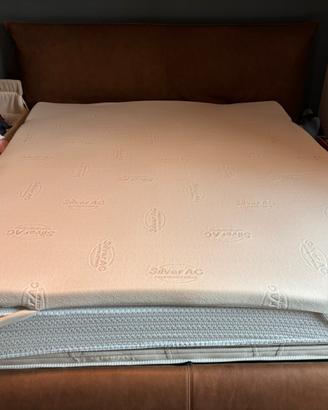 Topper silver ag memory foam con scontrino.