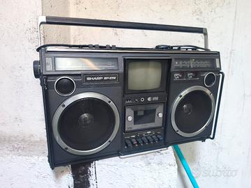 Sharp iconico stereo portatile con tv