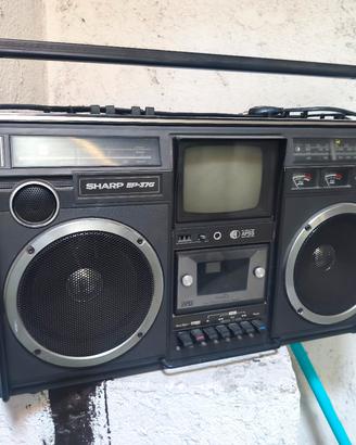 Sharp iconico stereo portatile con tv