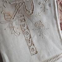 Antiche lenzuola 1800 in lino ricamo pregiato