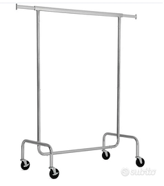 2 Stender acciaio CROMO con ruote