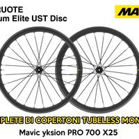 SET RUOTE Ksyrium Elite UST Disc tubeless NUOVE