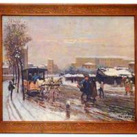 Grafica su tela di MOSE BIANCHI 1883