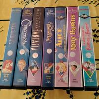 VHS originali 7 film Walt Disney.