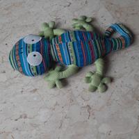 Fermaporte geko in tessuto stile etnico 