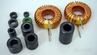 Induttanze assiali + toroidali nucleo in ferrite