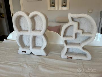 Bacheche  decorative in pietra pomice