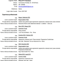 Barista, cameriere