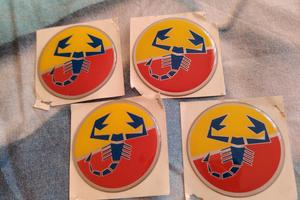 Fregio logo adesivo Abarth cerchi in lega 