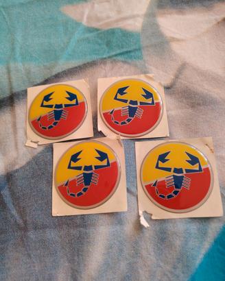 Fregio logo adesivo Abarth cerchi in lega 