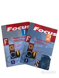 Manuali libri di inglese Focus 1 e 2