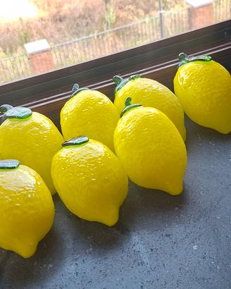 Limoni sorrento in vetro decorazione 