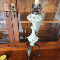 Lampada con stelo in ceramica