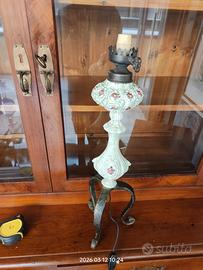 Lampada con stelo in ceramica