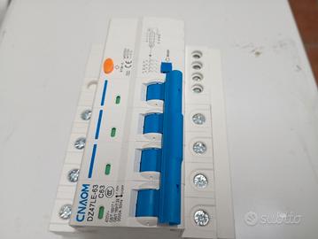 interruttore magnetotermico differenziale quadripo