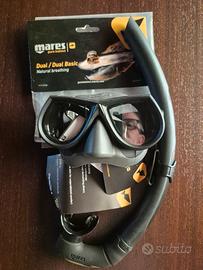 Maschera Mares LiquidSkin con snorkel dual