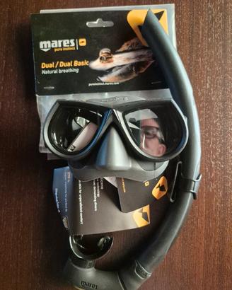 Maschera Mares LiquidSkin con snorkel dual