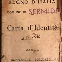 Carta d'identità del Regno d'Italia