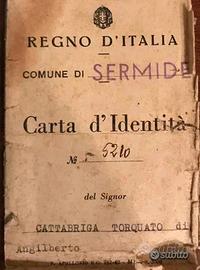 Carta d'identità del Regno d'Italia