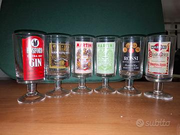 Set 6 bicchieri da degustazione Martini & Gin 