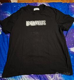 T-Shirt PRIMARK Los Angeles nero mis. XL Come Nuov