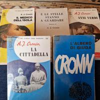 Lotto 5 libri A. J. Cronin Bompiani anni '60