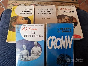 Lotto 5 libri A. J. Cronin Bompiani anni '60