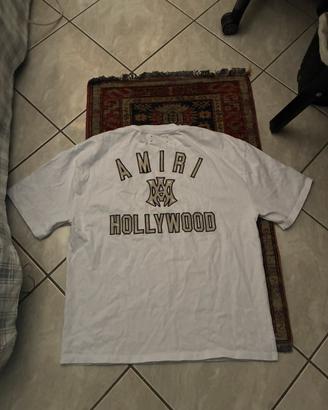 maglia a maniche corte amiri bianca
