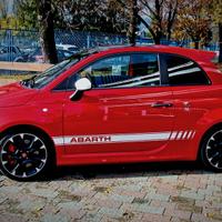 2 PZ fasce laterali Abarth adesivi 180x10 macchina