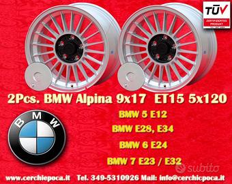 2 pz. cerchi BMW Alpina 9x17 ET15 5 E12 E28 E34 6