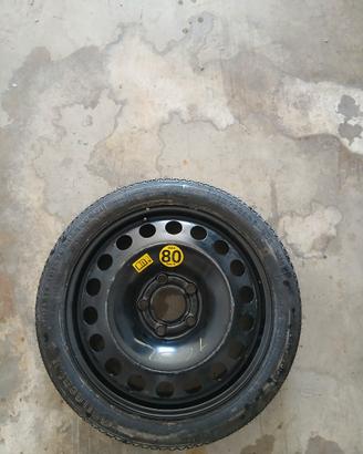 Ruotino di scorta alfa romeo,fiat,opel 5x105