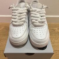 Scarpe air force1 Scarpa castom con lacci di corda