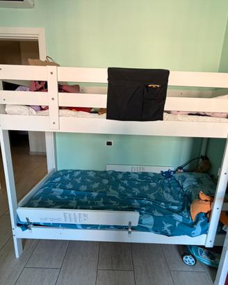 Letto a castello con materasso memory foam