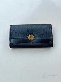 Portachiavi Christian Dior in pelle e tessuto