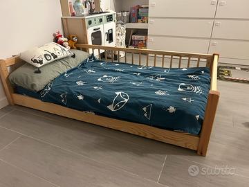 Letto Montessori 140x70 + materasso memory