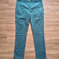 Pantaloni stampati in verde. PROMOD. Taglia S.