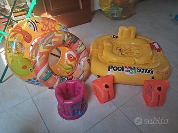 Set di braccioli salvagenti e maschera tribord